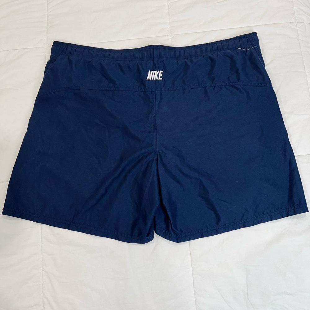 Nike• Mens Nike Swim Navy Blue Lined Swimtrunks Running Shorts 2XL - Picture 11 of 13